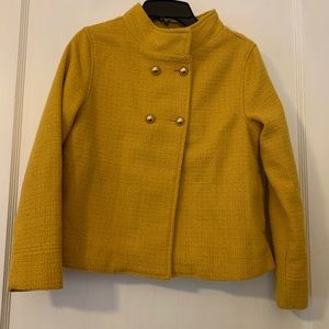 Mustard yellow Gymboree pea coat